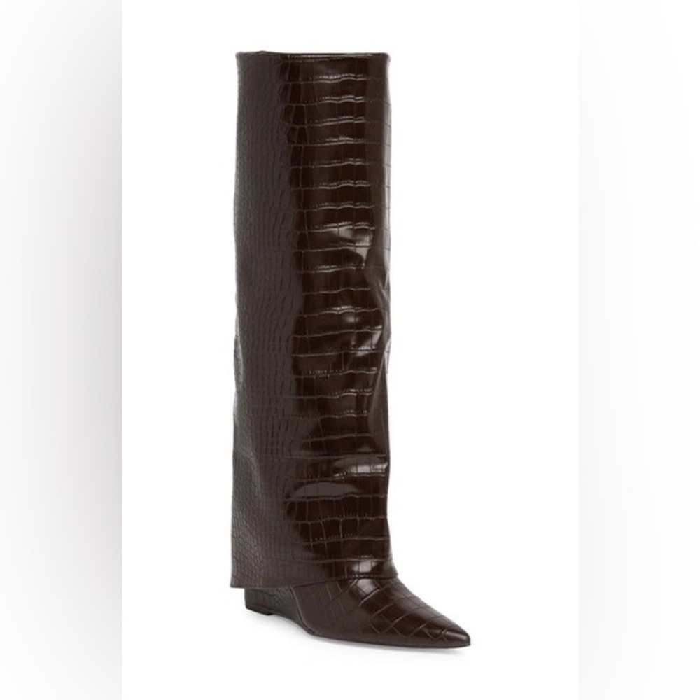 Brand New Steve Madden Brown Leather Boots!!!! Size 8.5, never worn